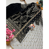 LC-1389 NEWLY LAUNCHED KURTI-PANT SET IN BEAUTIFUL VELVET