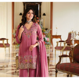 CHAHAT Shimmer Embroidery Sharara Sets