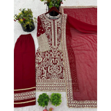 FESTIVE  Party Wear heavy embroidery suit