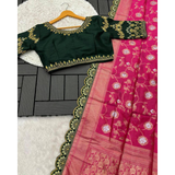ZARI CUTWORK BORDER SEMI-SILK SAREE