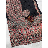 NC-5585 Most Demanding Ajrakh Mirrorwork saree collection