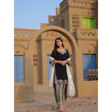 LC1401 NEWLY LAUNCHED VELVET KURTI-PANT SET
