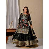 Designer Party Wear Look Sharara Palazzo Sequence Party wear (MF-472)