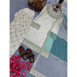 Party Wear Look Pur Natural Crepe Top & Farshi Palazzo