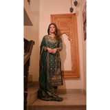 NSR-879 New Designer Party Wear Look Top-Palazzo Set