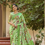 Varalaxmi Floral Silk Sarees