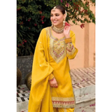 MERAKI Shimmer Designer Wear with Embroidery Work