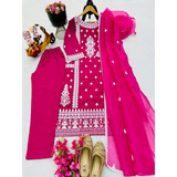 Z-9282 New Designer Party Top Pant & Dupatta Set