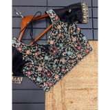 GEORGETTE EMBROIDERED Sarees Ready Blouse