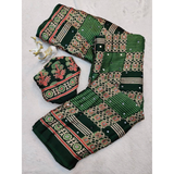 SF- 1117 Semi Gajji Ajrakh Print with Mirror