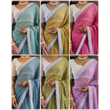 PRESENT NEW LAUNCHING LINNING  PATTERN LOOK SAREE