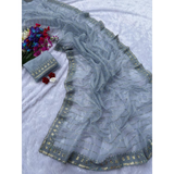 Pastel Tissue Silk Saree