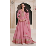 VN- 7305 Moonga Silk with Zari Embroidery Work PLUS SIZES