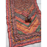 VIRAL MULTICOLOR Mirror Work Sarees- UNSTITCHED BLOUSE