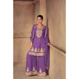 GULKAYRA DESIGNER TOP PLAZZO AND  DUPATTA