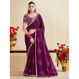 A89- BANDHNI SAREE WITH EMBROIDERY STITCHED BLOUSE