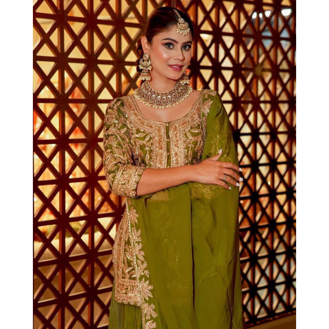 ZD- 10095 New Designer Party Top Sharara & Dupatta Set