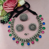 PREMIUM Oxidized stone choker sets
