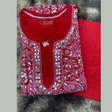 Plus Size Heavy Embroidery Chikankari Kurtis Size 48-50-52