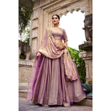 Lehenga Collection- PASTEL COLOR FENDI STYLE LEHENGA SIZE 40-42 READY