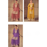 GULKAYRA DESIGNER TOP PLAZZO AND  DUPATTA