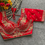 SABYASACHI NECK BRIDAL BLOUSE