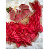 ZEENAT Pure Soft Jimmy Choo Silk Saree