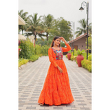 Bandhini Special Gamthi Work Gown