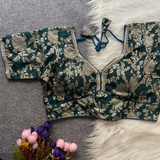 RUHI FASHION-PINKI20 Zari Work BLOUSE SIZE 38-40