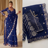 New Launching Bollywood BlockBuster Orignal Mirror Design Saree