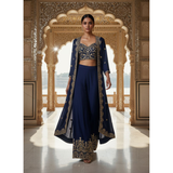 VF 226 INDOWESTERN PLAZO CHOLI SET