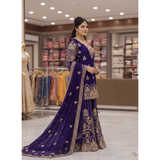 LC- 1458 LAUNCHED KURTI & FLARED SHARARA SET
