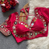 Fancy Design NAVRATRI RUHI FASHION REAL MIRROR WORK Blouse