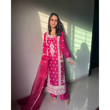 Z-9282 New Designer Party Top Pant & Dupatta Set