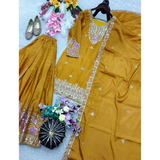 WW-1273 Chinon Silk Top Sharara & Dupatta