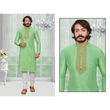 Silk Embroidery Work MEN Kurta With Pajama Set - SIZE 46