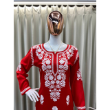 BE-145 DESIGNER WEAR KURTA PLAZZO PAIR