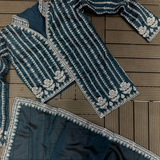 EXCLUSIVE DESIGNER SEQUINS SAREE With Jacket Blouse.