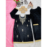 COAD OC-193 Beautiful Velvet Top-Sharara Set