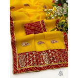 Beautiful Saree with all over weaving Kota doriya