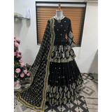 ZF-258 — Elegant Embroidered Sequence Designer Kediya Set