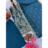 GLMZ-011 Đěsigner Party Wear Top Palazzo & Dupatta Set