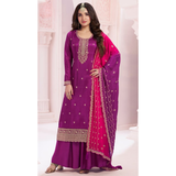 DN6945 VINAY Heavy Vichitra With  Sequence Embroidery Stitched Work