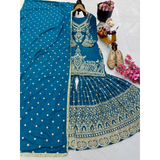 ZC-B9016 New Designer Party Top Sharara SETS