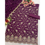 Designer Collection in Pure Chinon with Heavy Embroidery Sets