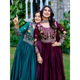 New Festival Long Gown & Duptta