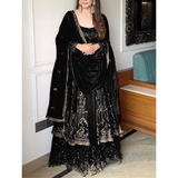 Noor Gold 1227 PARTY WEAR LONG TOP WITH LEHANGA