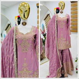 ZC-B9016 New Designer Party Top Sharara SETS