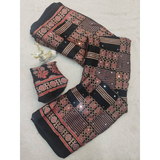 SF- 1117 Semi Gajji Ajrakh Print with Mirror