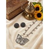 Oxidised Locket Chain Jewelry Sets
